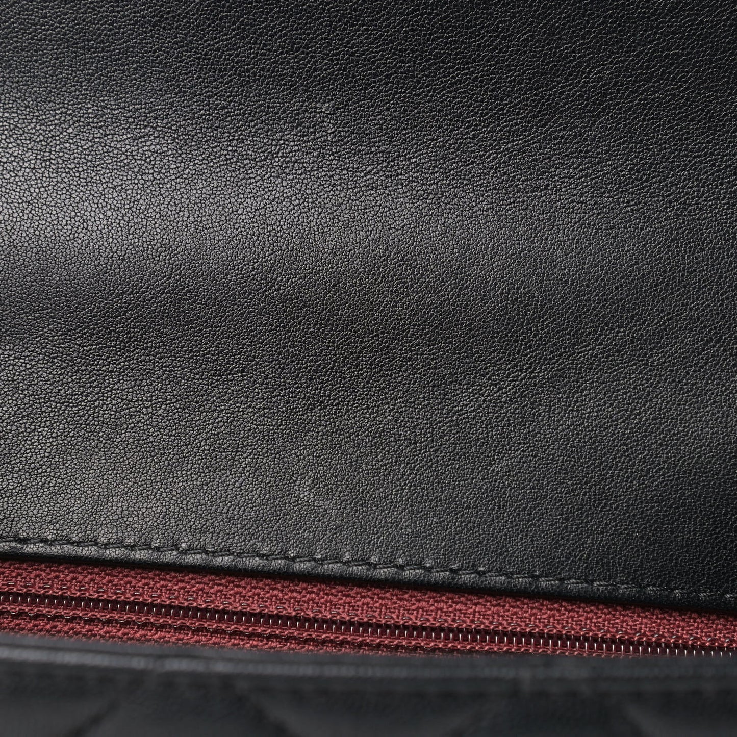 Lambskin Quilted Small Chain Infinity Top Handle Flap Black