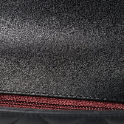 Chanel Lambskin Quilted Small Chain Infinity Top Handle Flap Black 10 of 10