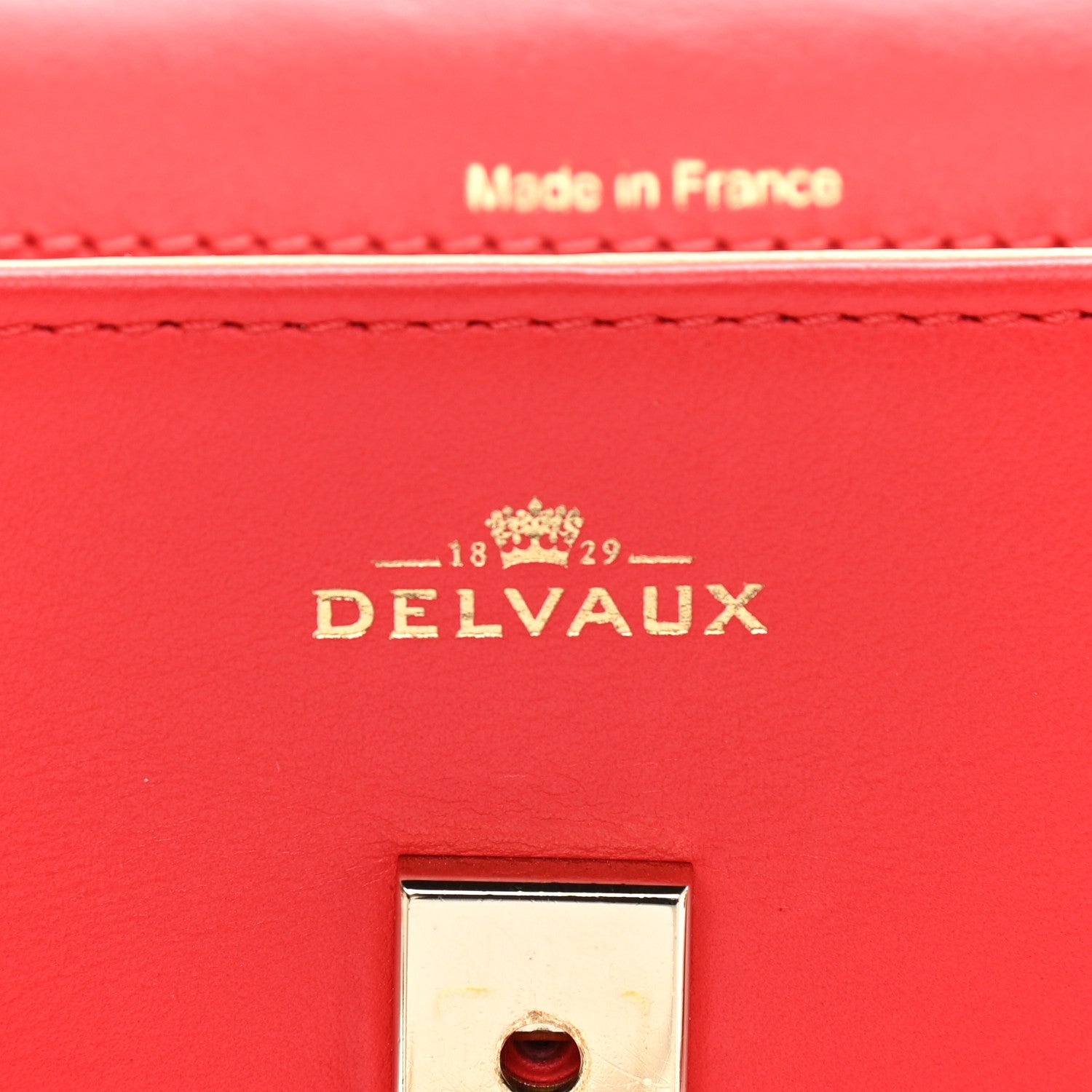 Delvaux Calfskin Mini Tempete Satchel Red 6 of 10