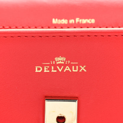 Delvaux Calfskin Mini Tempete Satchel Red 6 of 10
