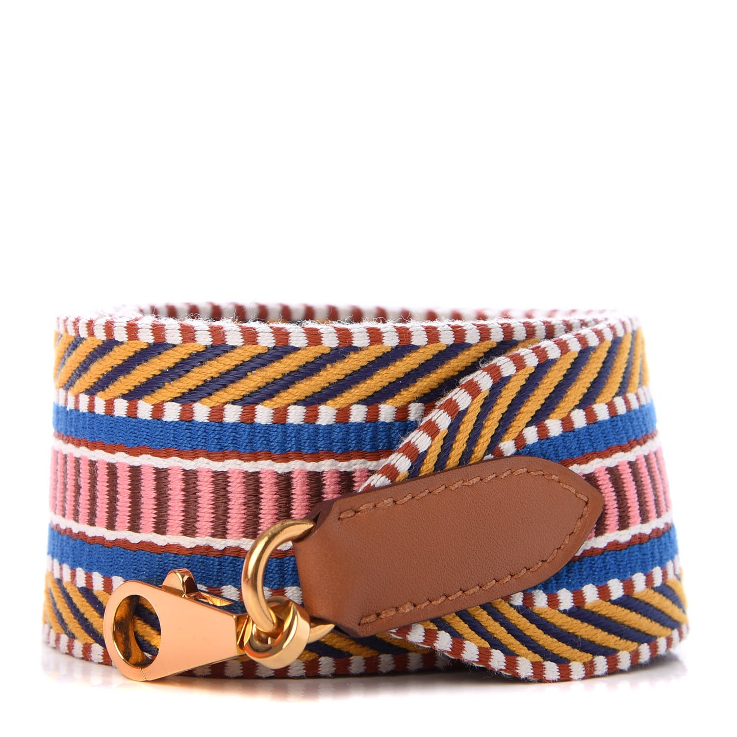 Toile Swift 50mm Sangle Cavale Shoulder Strap Ambre Rose D'Ete Gold