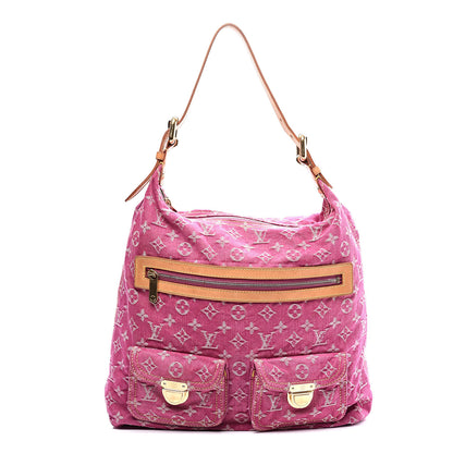 Louis Vuitton Denim Baggy GM Fuchsia 1 of 9