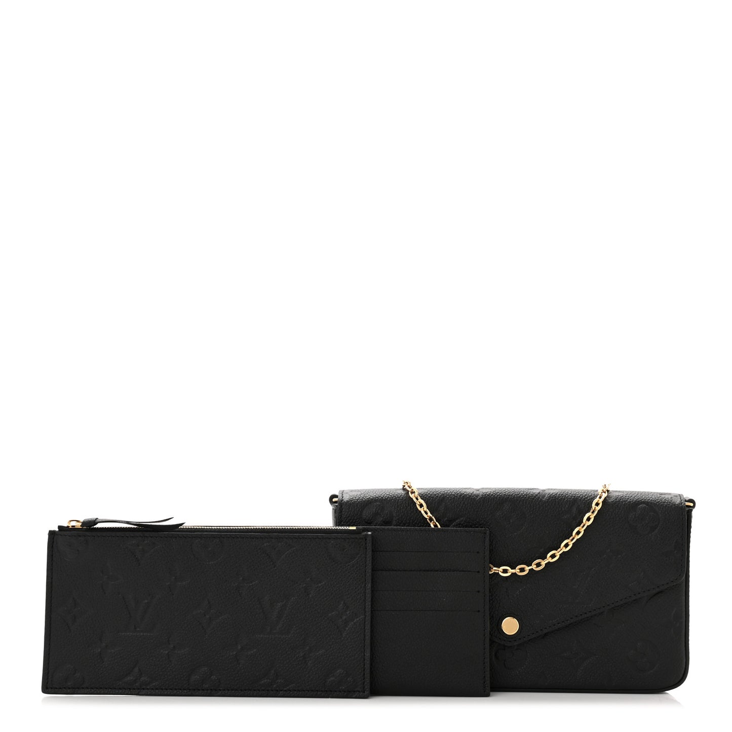 Empreinte Pochette Felicie Chain Wallet Black