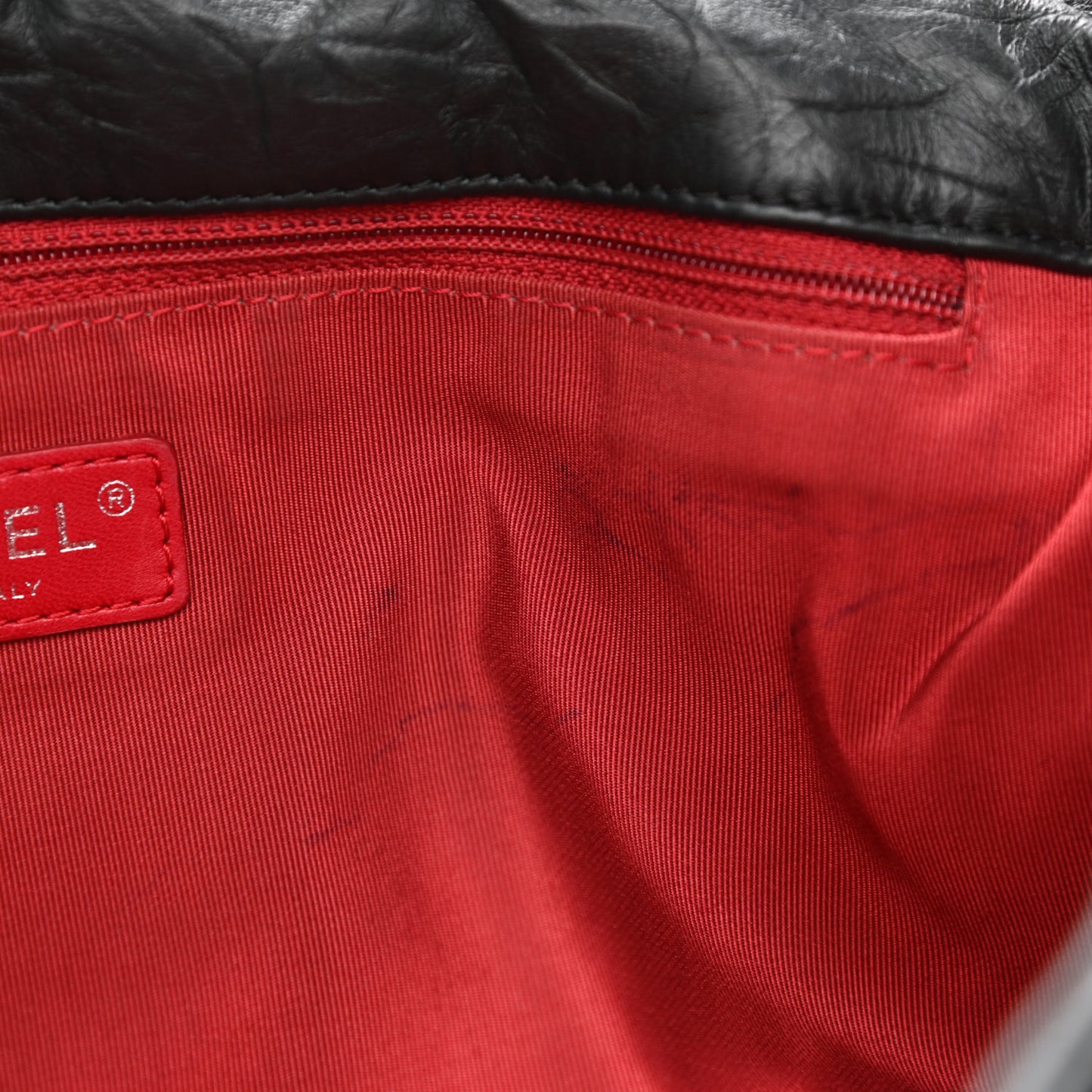 Calfskin Ultra Stitch Oversize Flap Black