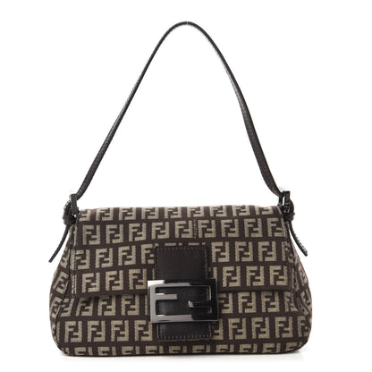 Fendi Zucchino Vitello Mini Mama Baguette Testa di Moro Beige 1 of 9