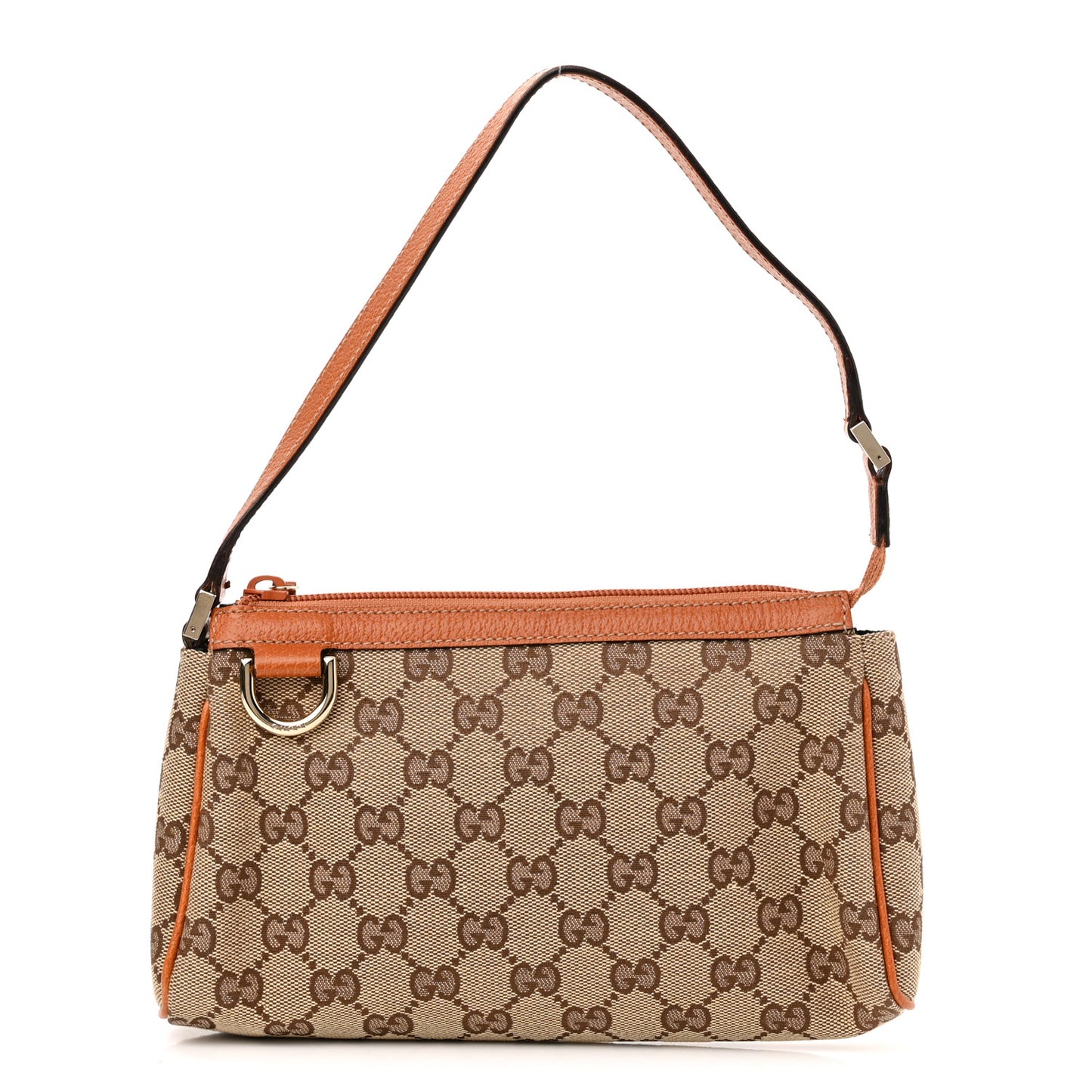 Monogram D Ring Cosmetic Case Light Brown