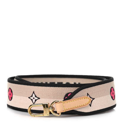 Louis Vuitton Jacquard Speedy Bandouliere 20 Shoulder Strap Black 1 of 3