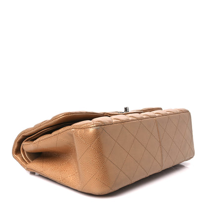 Chanel Metallic Caviar Quilted Jumbo Double Flap Copper 4 of 13