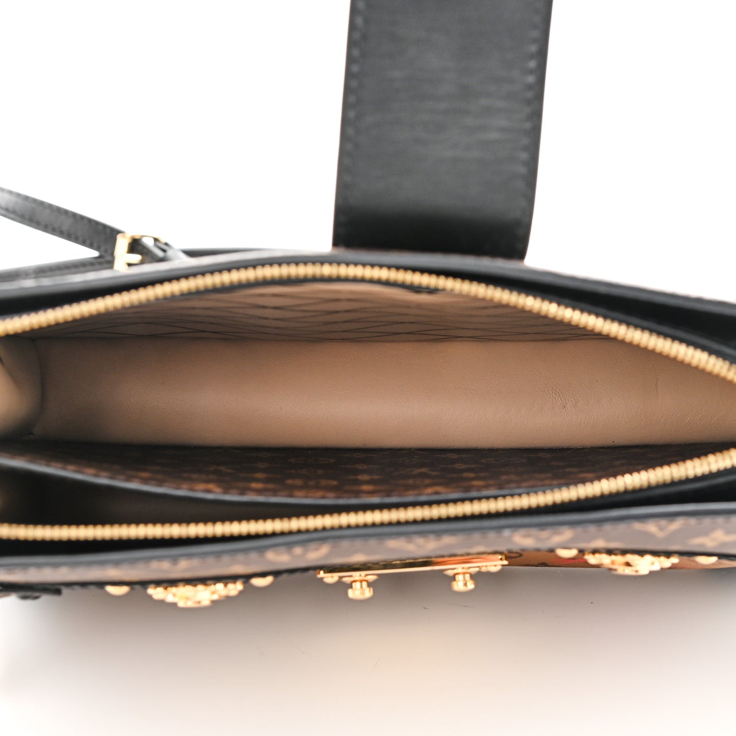 Reverse Monogram Trunk Clutch