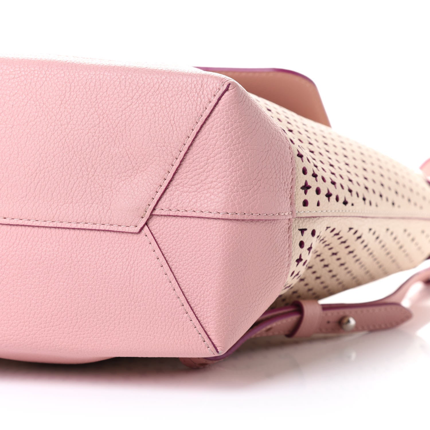 Louis Vuitton Perforated Calfskin Lockme Backpack Rose Poudre Creme 9 of 9