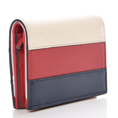 Gucci Calfskin Queen Margaret Card Case Wallet Blue Agata Hibiscus Red Mystic White 3 of 11