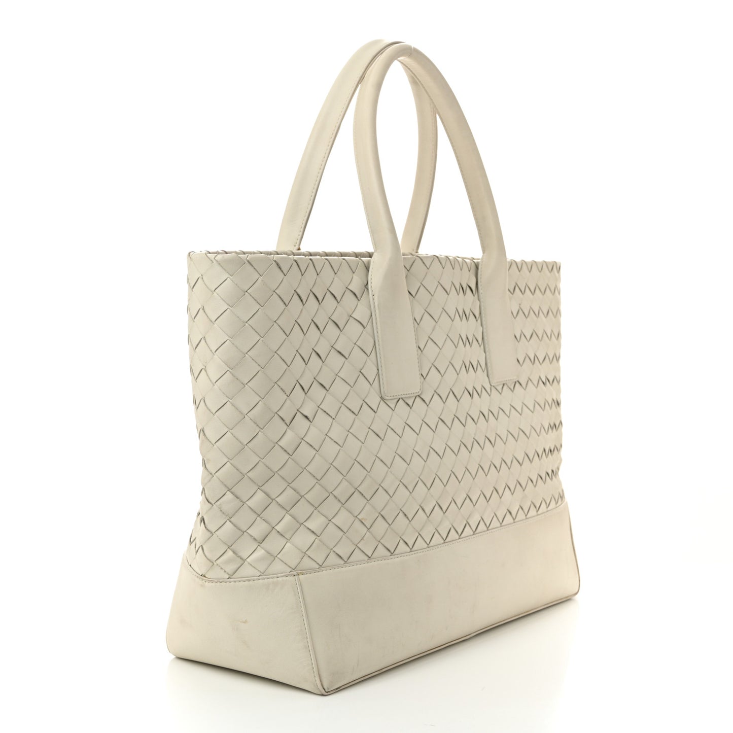 Nappa Intrecciato Tote Bag White