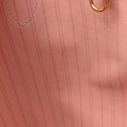 Louis Vuitton Damier Ebene Neo Neverfull MM Rose Ballerine 12 of 17