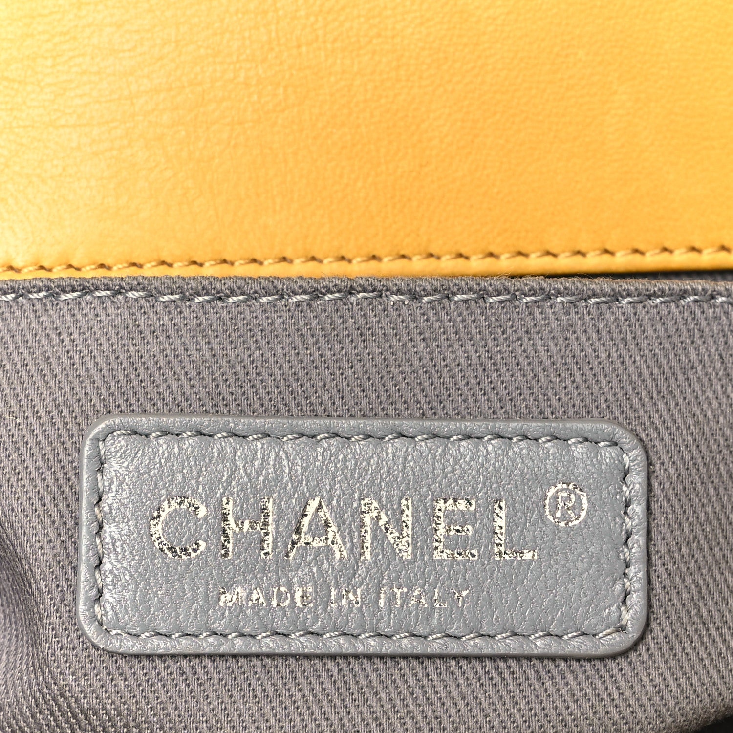 Chanel Velvet Quilted Small Boy Flap Yellow 6 of 10