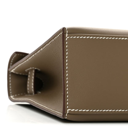 Hermes Swift Kelly Pochette Clutch Etoupe 9 of 11