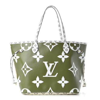 Louis Vuitton Monogram Giant Neverfull MM Kaki 1 of 10