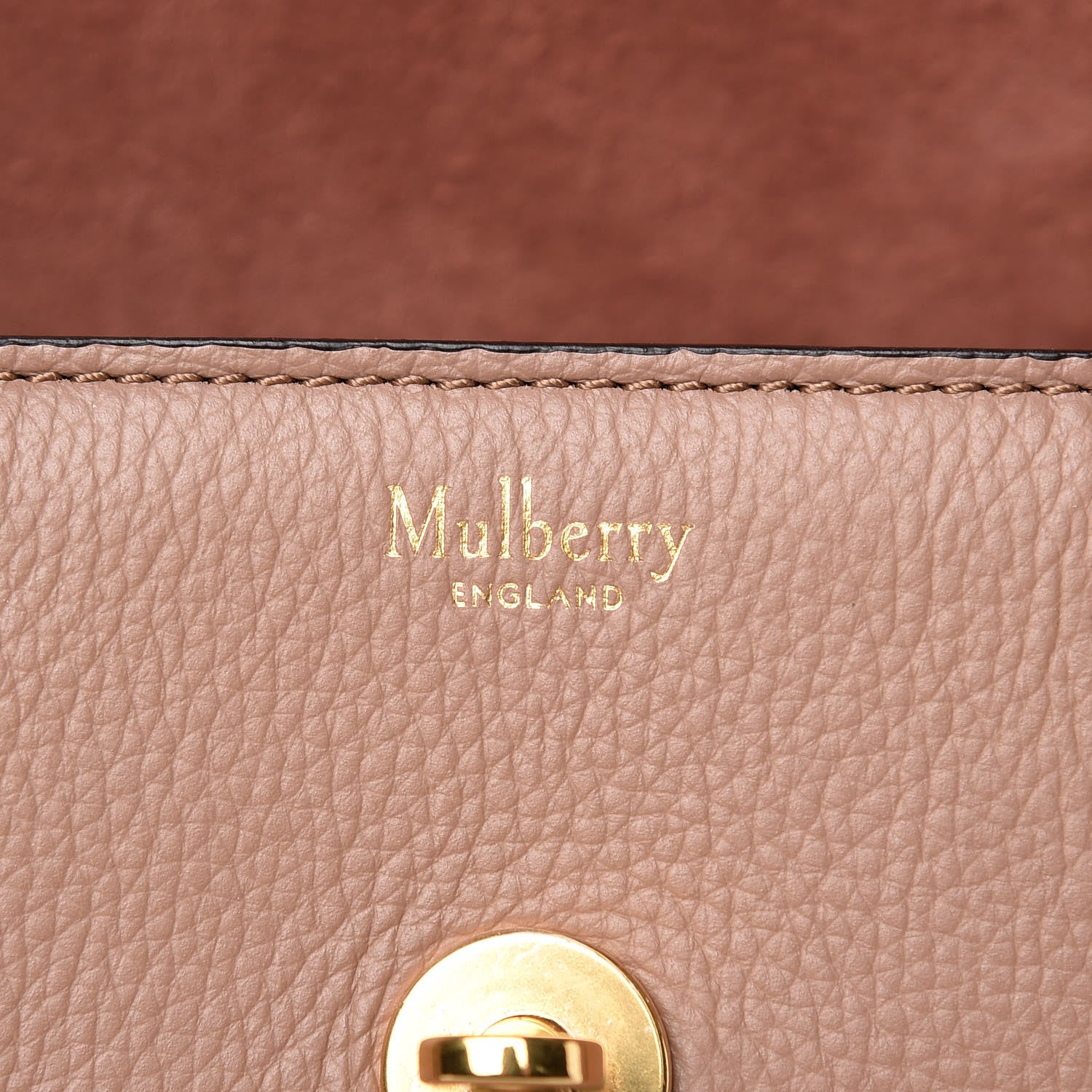 Mulberry Small Classic Grain Bayswater Dark Blush 6 of 8