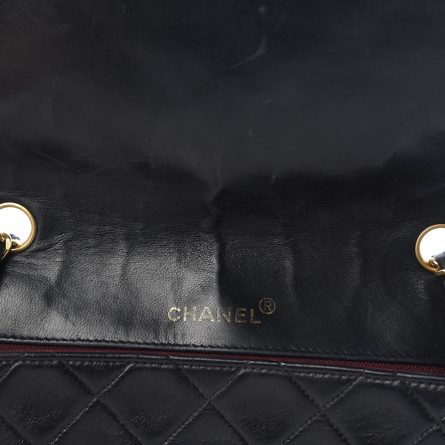 Lambskin Quilted Small Single Flap Black