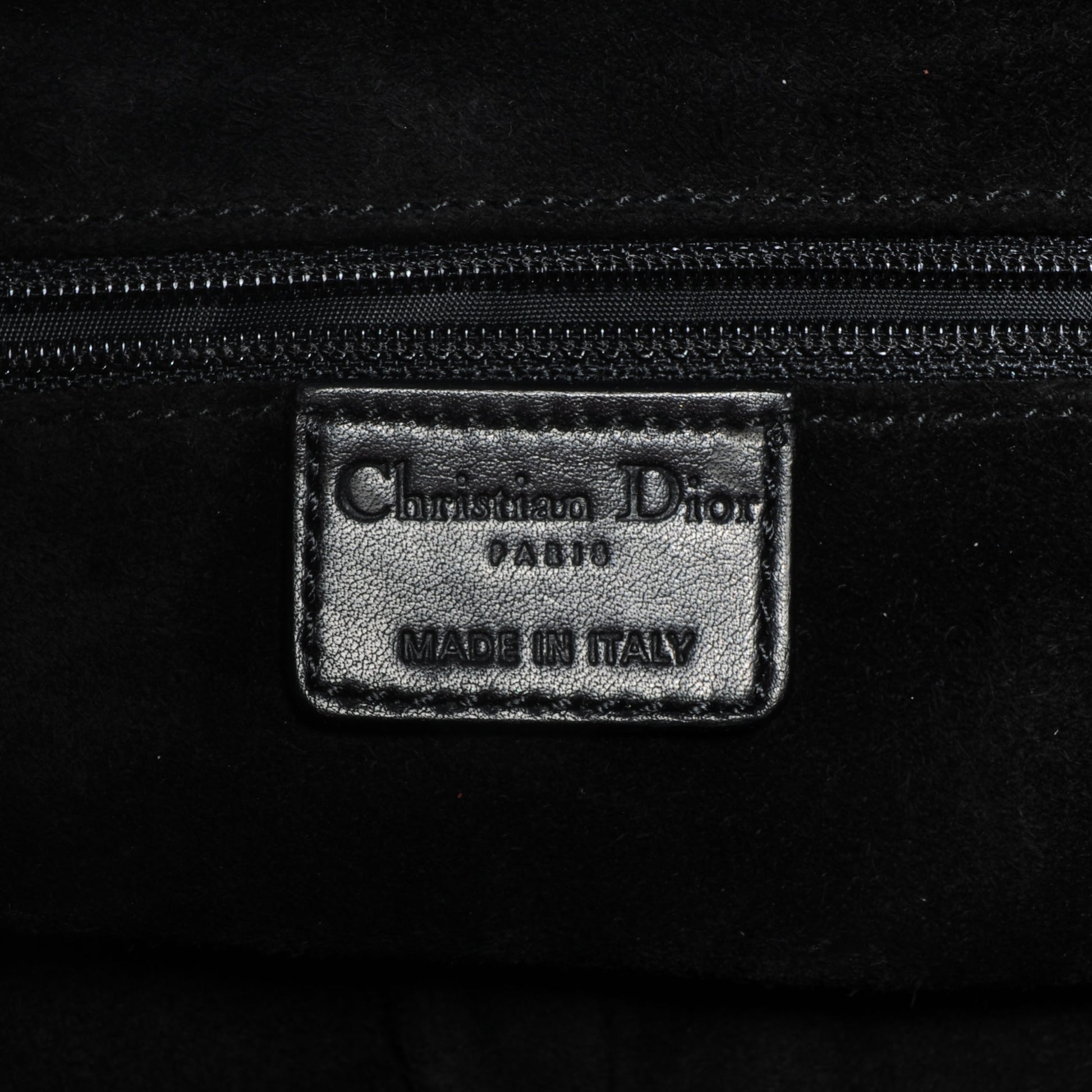 Christian Dior Leather Suede Rebelle Hobo Black 6 of 9