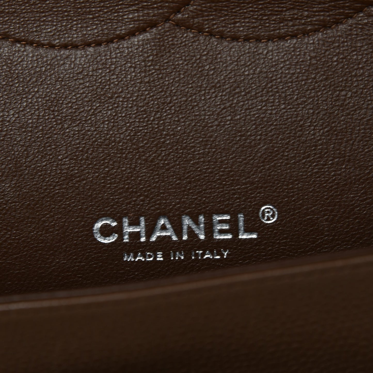 Caviar Quilted Maxi Double Flap Brown