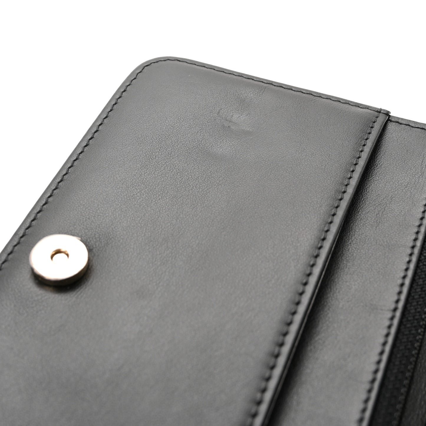 Caviar Quilted Boy Wallet On Chain WOC Black