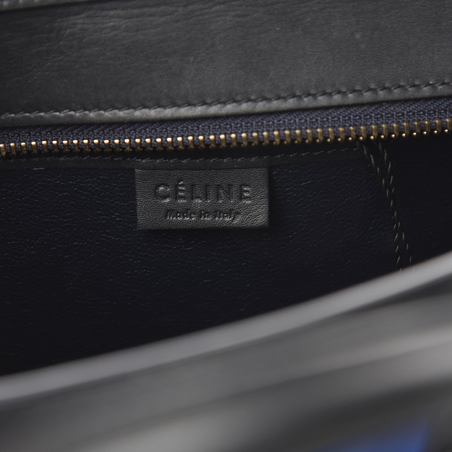 Celine Smooth Calfskin Nubuck Nano Tri-Color Luggage Bright Blue 10 of 10