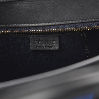 Celine Smooth Calfskin Nubuck Nano Tri-Color Luggage Bright Blue 10 of 10