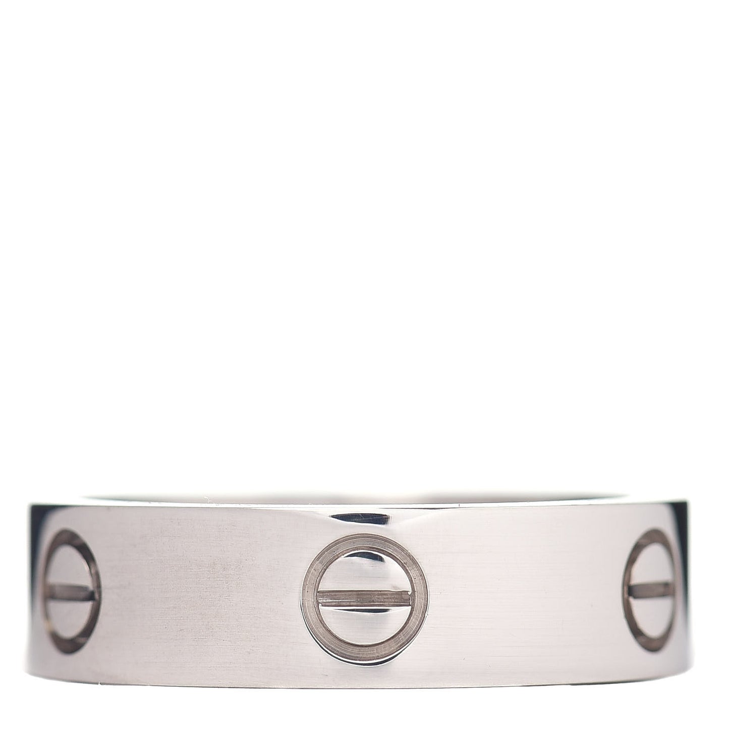 18K White Gold 5.5mm LOVE Ring 61 9.5