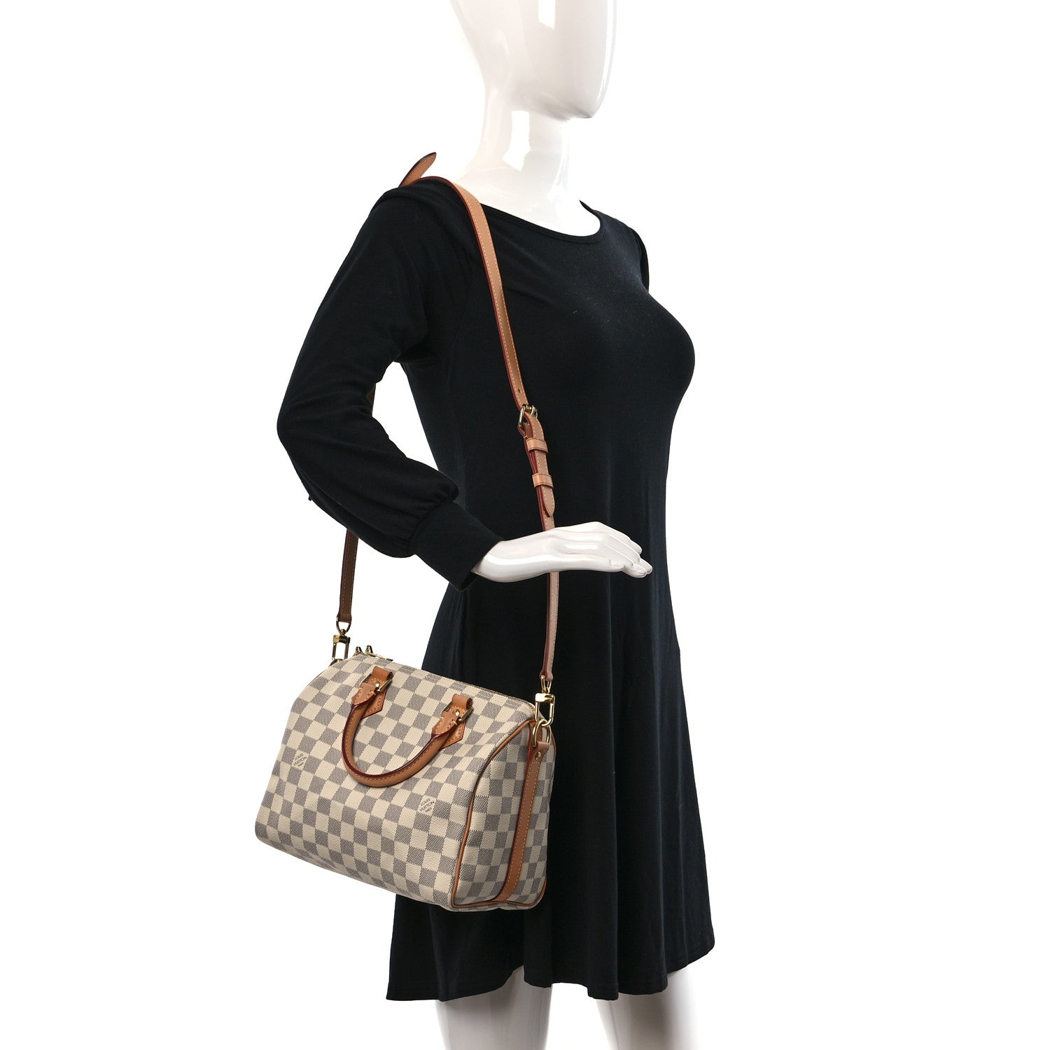 Louis Vuitton Damier Azur Speedy Bandouliere 25 2 of 9
