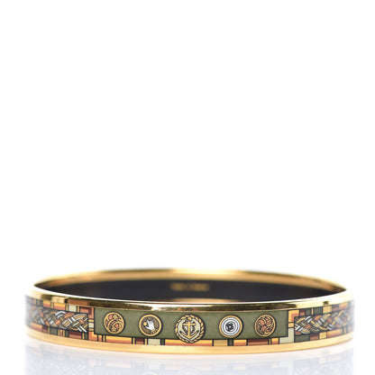 Hermes Enamel Printed Narrow Bracelet 70 3 of 5