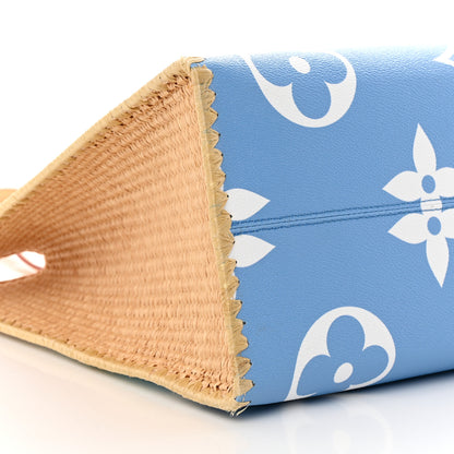 Louis Vuitton Monogram Giant Raffia Portofino By The Pool Onthego GM Blue 8 of 15
