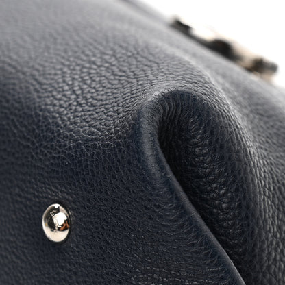 Salvatore Ferragamo Grained Calfskin Sofia Satchel Navy 11 of 15