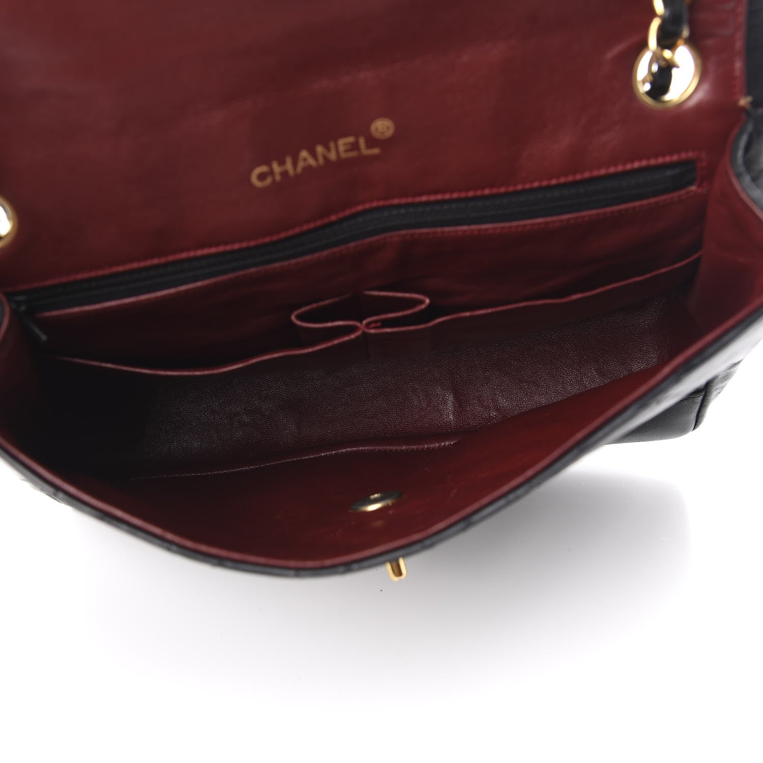 Chanel Lambskin Quilted Medium Single Flap Black 5 of 10