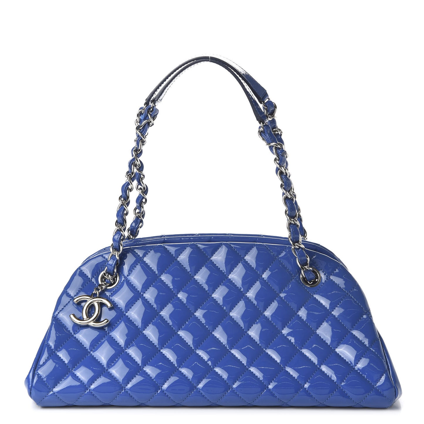 Patent Quilted Medium Just Mademoiselle Blue