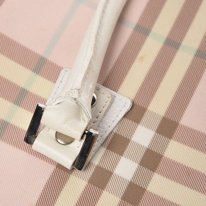 Burberry Candy Check Barrel Satchel Pink White 9 of 14