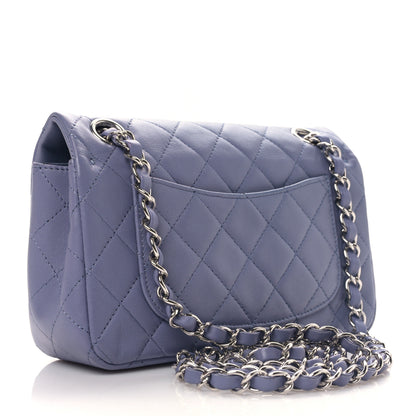 Chanel Lambskin Quilted Mini Rectangular Flap Light Purple 3 of 9