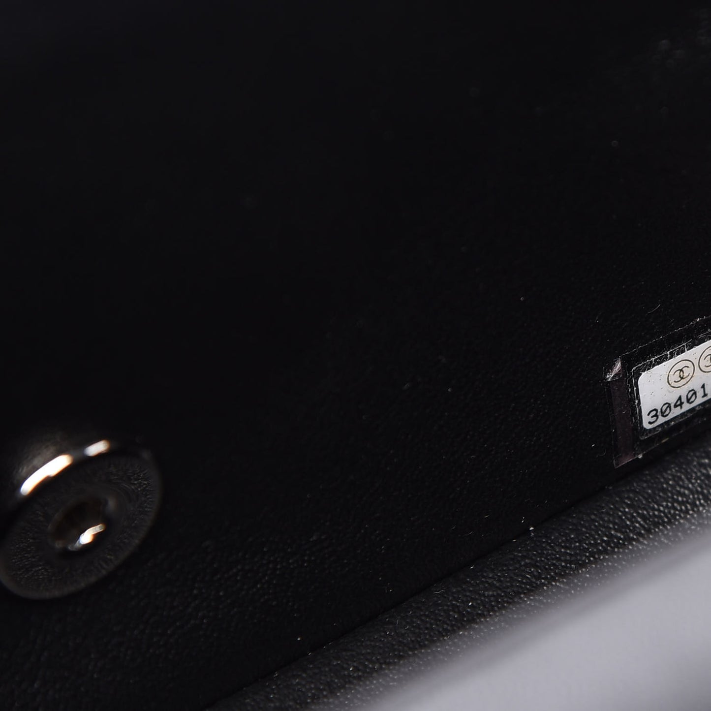 Lambskin Quilted Mini Rectangular Flap Black