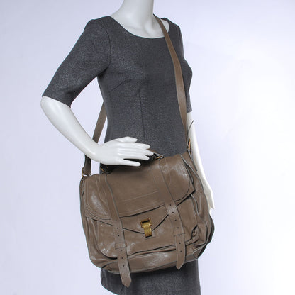 Proenza Schouler Lambskin PS1 XL Satchel Smoke 2 of 7
