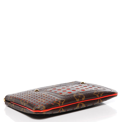 Louis Vuitton Monogram Perforated Pochette Plat Orange 4 of 7