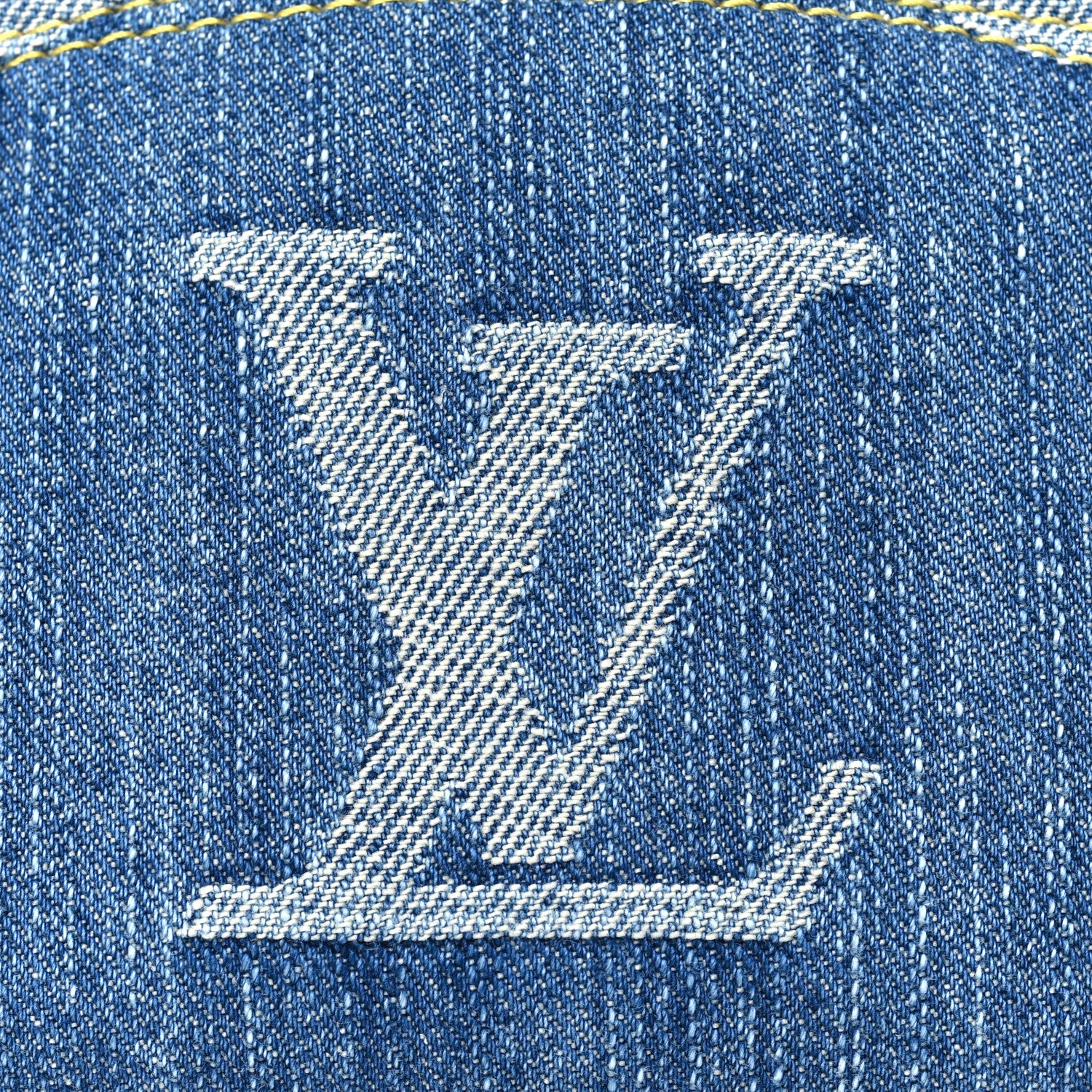 Louis Vuitton Denim Giant Monogram Pochette Cosmetique PM Denim Blue 7 of 7