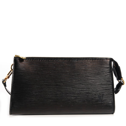 Louis Vuitton Epi Pochette Accessories 21 Black 1 of 7
