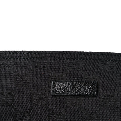 Gucci Monogram Web Small Flat Messenger Crossbody Black 13 of 15