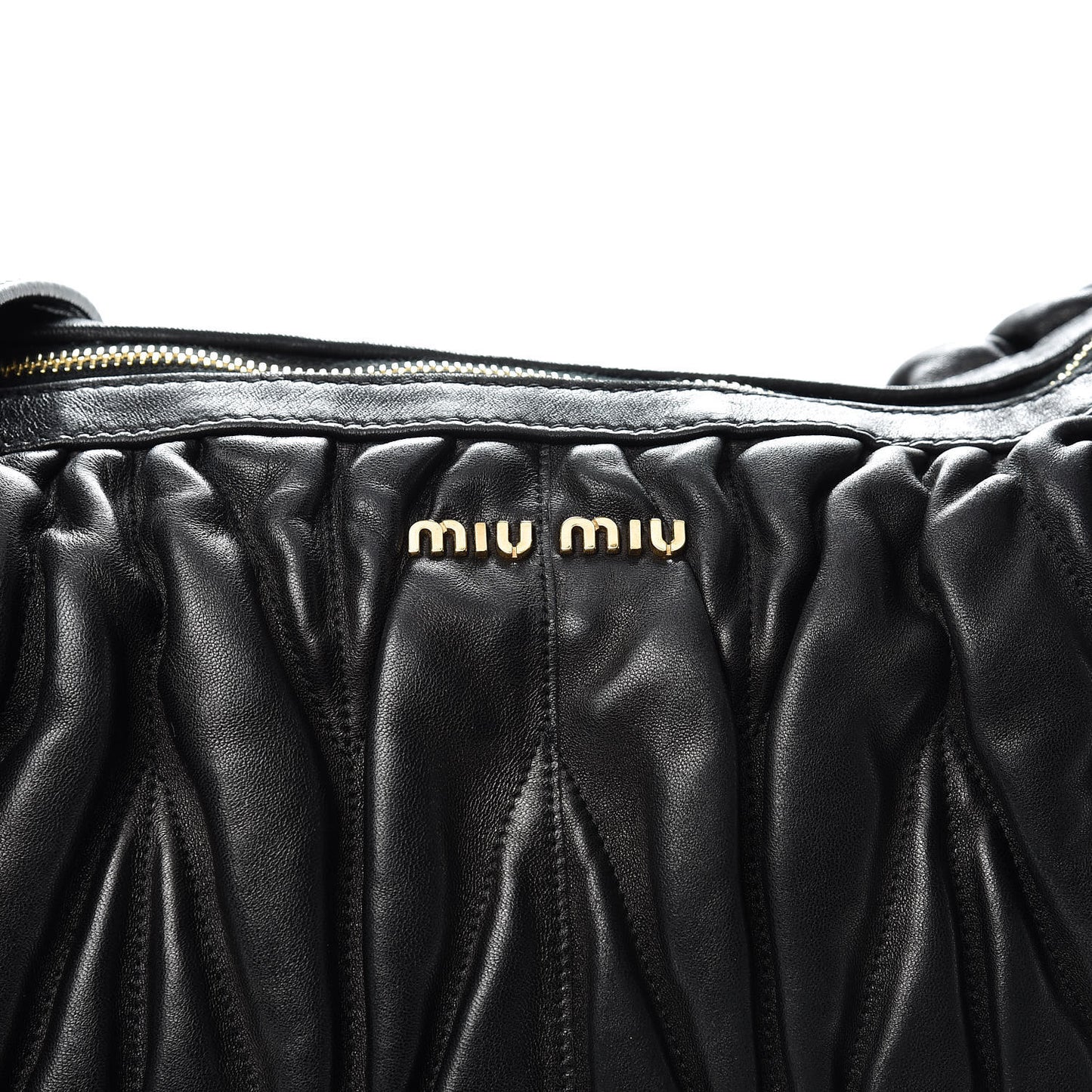 Nappa Matelasse Shoulder Bag Black