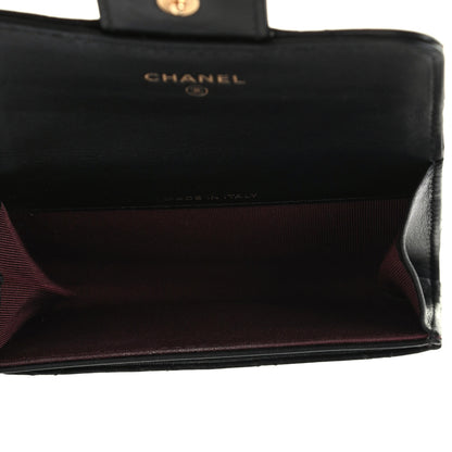 Chanel Aged Calfskin Quilted Reissue Flap Card Holder Black 5 of 9
