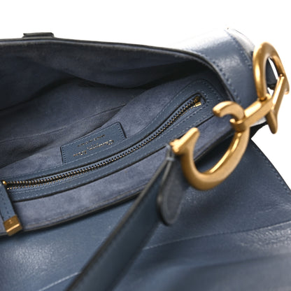 Christian Dior Shiny Goatskin Saddle Bag Cloud Blue 5 of 10