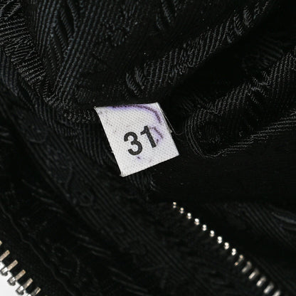 Prada Tessuto Nylon Calfskin Hobo Black 7 of 10