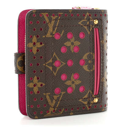 Louis Vuitton Monogram Perforated Compact Zipped Wallet Fuchsia 3 of 17