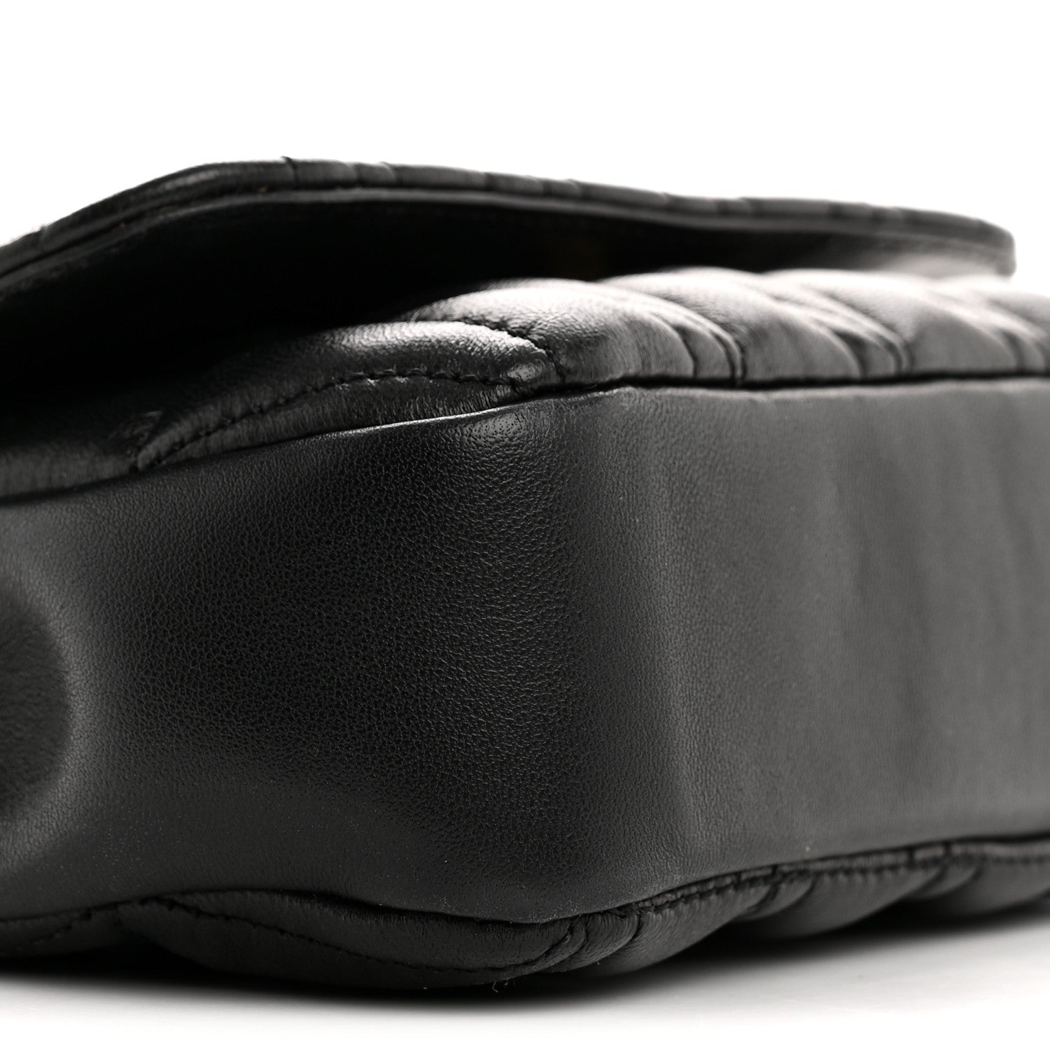 Versace Nappa Quilted Virtus Evening Bag Black 8 of 10