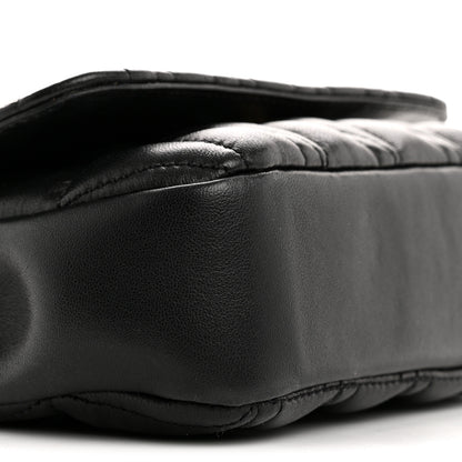 Versace Nappa Quilted Virtus Evening Bag Black 8 of 10