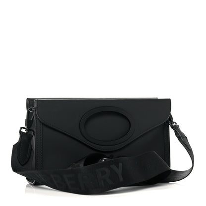 Burberry Rubberised Cotton Foldover Pocket Bag Black 3 of 12